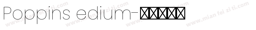Poppins edium字体转换